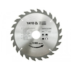 Диск пильный победитовый по дереву YATO 184х30х2,2мм 24Т YT-6060
