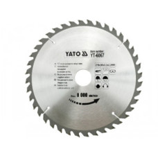 Диск пильный победитовый по дереву  YATO 210х30x2.2мм 40Т YT-6067
