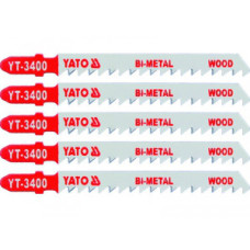 Полотно для електролобзика 100 мм BI-METAL (дерево) YATO 6TPI 5 шт. YT-3400