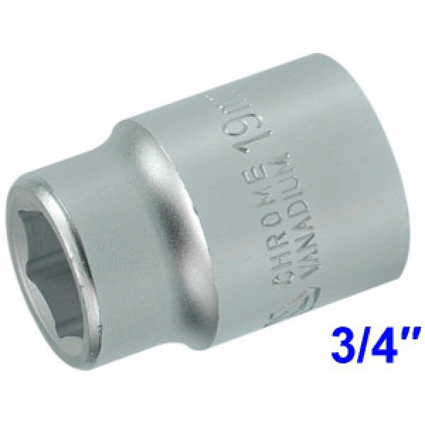 Головка торцевая 6-гранная 3/4" короткая YATO 19х50мм YT-1301