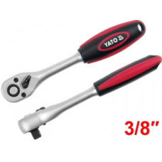 Ключ тріскачка для торцевих головок 3/8" Yato, L=197 мм YT-0323