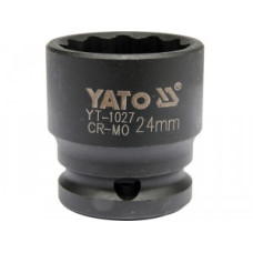Головка торцевая ударная YATO 12-гранная 1/2" 24 мм YT-1027