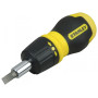 Викрутка реверсивна STANLEY "Multibit Stubby" з насадками 7 р. 0-66-358
