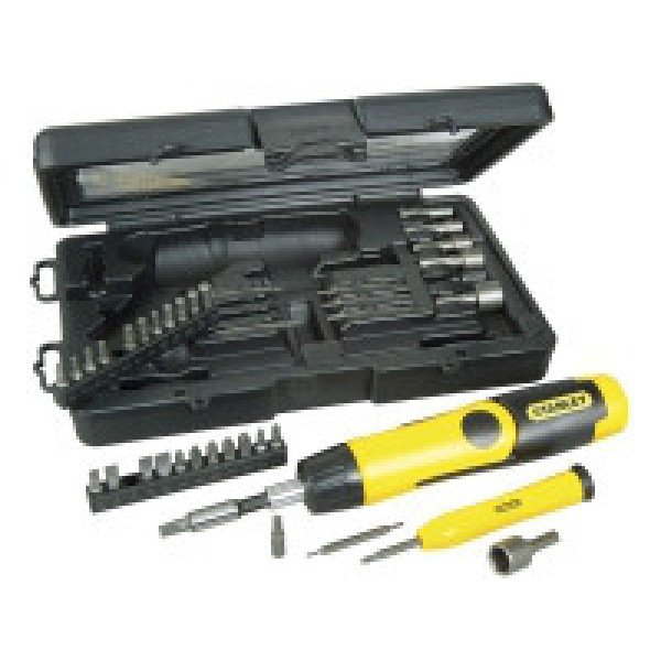 Викрутка Stanley Pistol Grip Ratchet з храповим механізмом і змінними бітами 40 р. 0-63-038