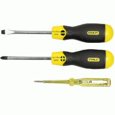 Набор отверток Phillips (PH)/Slotted (SL) Stanley CushionGrip 3шт. 0-65-012