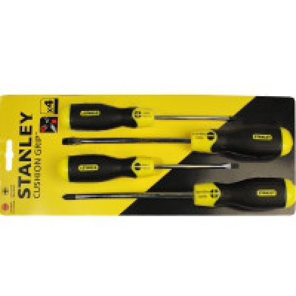 Набір викруток Phillips (PH)/Slotted (SL) Stanley CUSHION GRIP 4 шт. 0-65-013