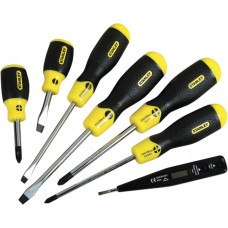 Набор отверток Phillips (PH)/Slotted (SL) с тестером Stanley CUSHION GRIP 7шт. 0-65-009