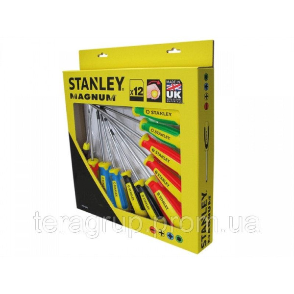 Набір професійних викруток STANLEY MAGNUM SL/Т/PH/PZ 12 шт. STHT0-62202