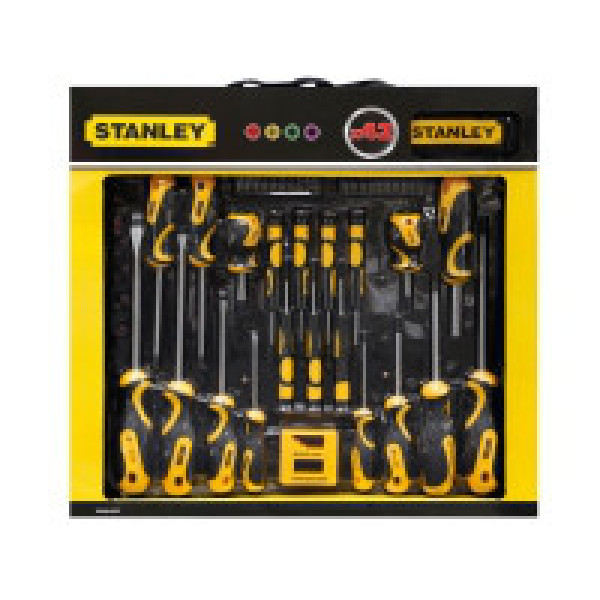 Набор отвёрток и бит с намагничивателем STANLEY  42 элем.в сумке STHT0-62113