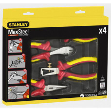 Набір шарнірно-губцевих інструментів електрика STANLEY"MaxSteel VDE 1000V", 4 шт. 4-84-489