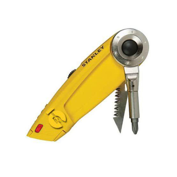 Будівельний ніж із висувним лезом трапеція Multi-Tool 4 в 1 Stanley, 150 мм 0-71-699