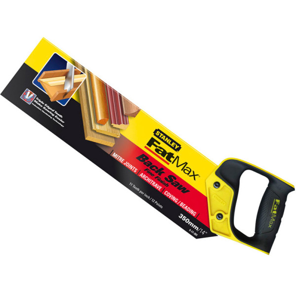 Пасовочная ножівка по дереву з обушком STANLEY FatMax 350мм 11/13 зуб/1" 2-17-202