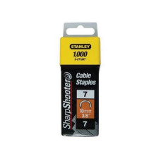Напівкругла скоба тип S для кріплення кабелю Stanley: h= 10 мм, 1000 шт. 1-CT106T