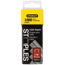 Скоби для степлера STANLEY для кріплення кабелю тип "S", h = 11 мм, 1000 шт. 1-CT107T