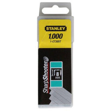 Скоби для степлера STANLEY для кріплення кабелю, тип "FLAT NARROW CROWN", h = 8 мм, 1000 шт. 1-CT305T