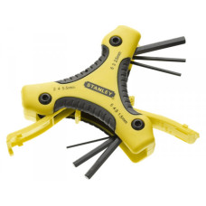 Набор ключей шестигранных Stanley Triangle1.5-6мм с рукояткой 9шт. 0-95-935