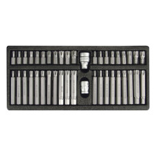 Набір біт TORX T20-T70 RIBE M4-M14 з тримачами 1/2 YT-0420