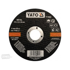 Круг отрезной по металлу 115х3.2х22мм YATO YT-5922 Круг отрезной по металлу 115х3.2х22мм YATO YT-5922