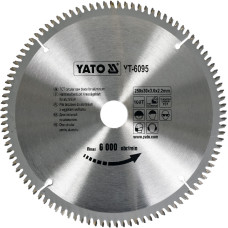 Пиляльний диск з алюмінію 250х30x2.2 мм YATO YT-6095