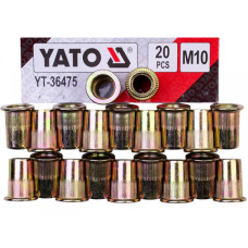 Заклепки резьбовые стальные М10 20 шт Yato YT-36475