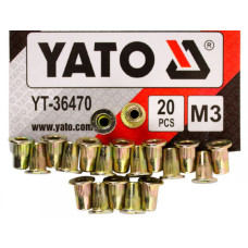 Сталеві нарізні заклепки М3 для заклепника YATO YT-36470