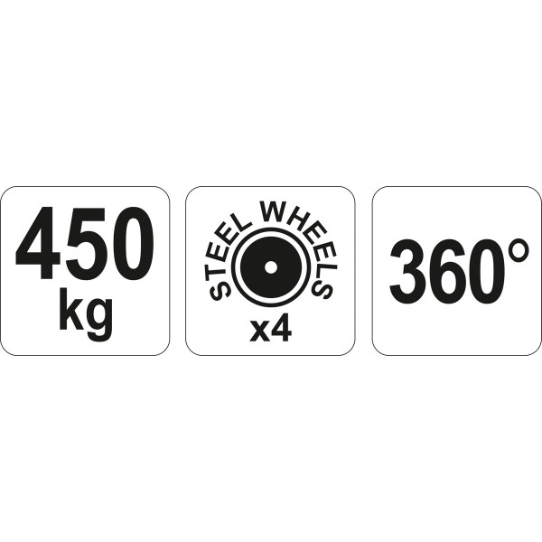 Візок для монтажу двигунів до 450 кг YATO YT-55570