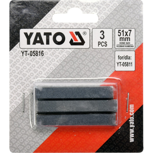 Комплект каменів 51х7мм до хону YT-05811 YATO, 3 шт.  YT-05816