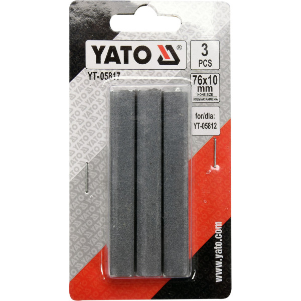 Комплект каменів 76х10мм до хону YT-05812 YATO, 3 шт. YT-05817