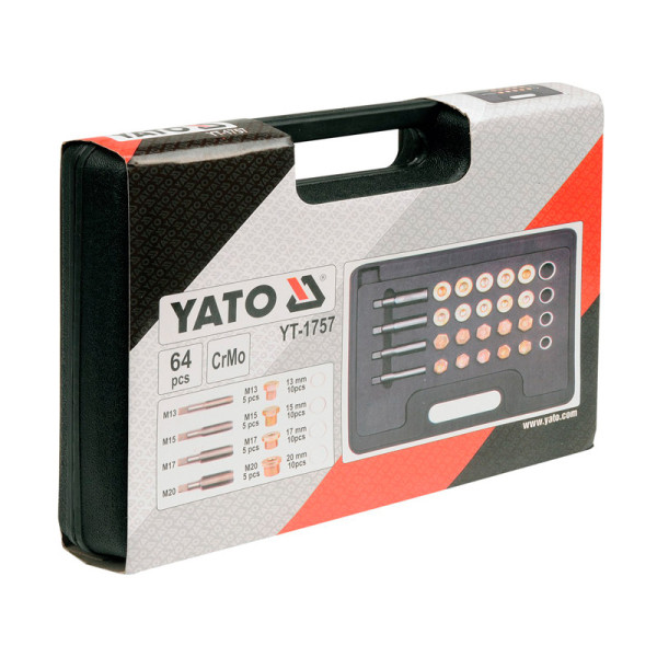 Набір для ремонту оливних корків YATO, 64 пр YT-1757