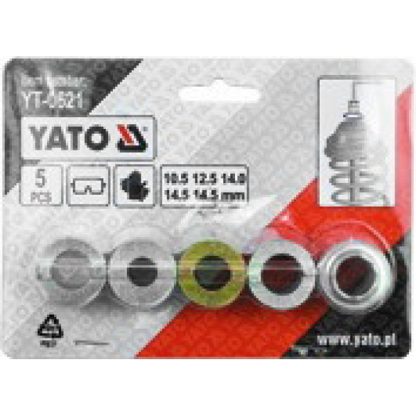 Набір насадок до амортизаторів YATO, 5 пр. YT-0621