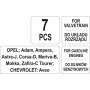 Набір ключів для блокування ГРМ автогрупи OPEL.CHEVROLET YATO, 7 пр. YT-06009