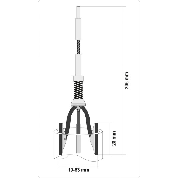 Хонинговальный инструмент для расточки цилиндров 19-63мм  YATO YT-05810