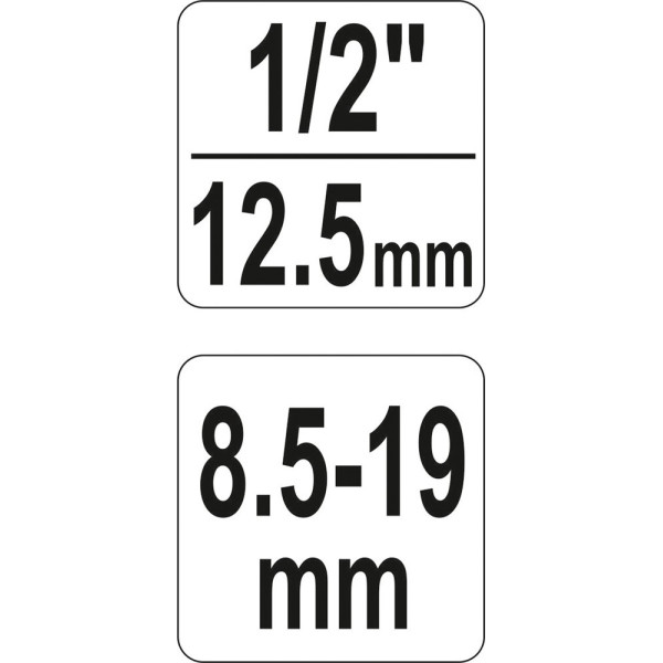 Шпильковерт универсальный  1/2" 8 -19 мм YATO YT-06251