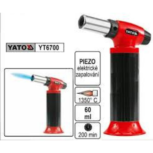 Пальник газовий ручний з п'єзозапалом YATO YT-6700