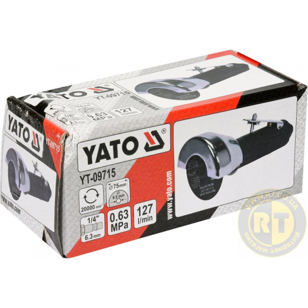 Різак пневматичний ручний YATO для диска 75/9.5мм 1/4" YT-09715