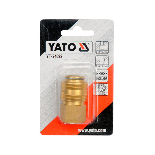 Муфта швидкознімна для компресора з внутрішньою різзю 1/4" YATO YT-24092