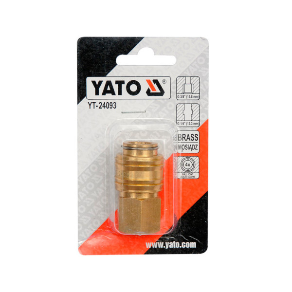 Муфта швидкознімна для компресора з внутрішньою різзю 3/8''YATO YT-24093