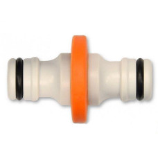 Двосторонній з'єднувач для шлангу пластиковий, 3/4", 1/2", Verano Maestro 72-541