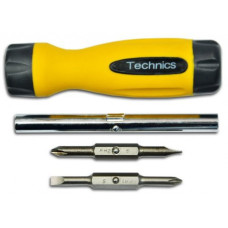 Отвертка с насадками PH 2\SL 6; PH 1\SL 4 + Удлинитель, Technics 47-390