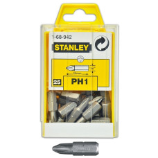 Набір насадок викруткових РН1х25мм 25 шт. STANLEY 47-150