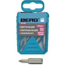 Отверточные насадки PH2х50мм 10шт  Berg 47-124