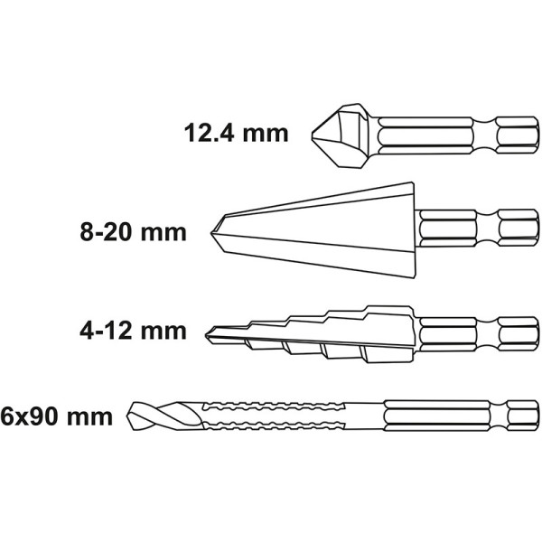 Универсальный набор сверл для шуруповерта Yato YT-44705