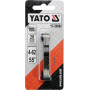 Резьбомер WHITWORTH 55° YATO 28 шаблонов  4-62 BSW YT-29982