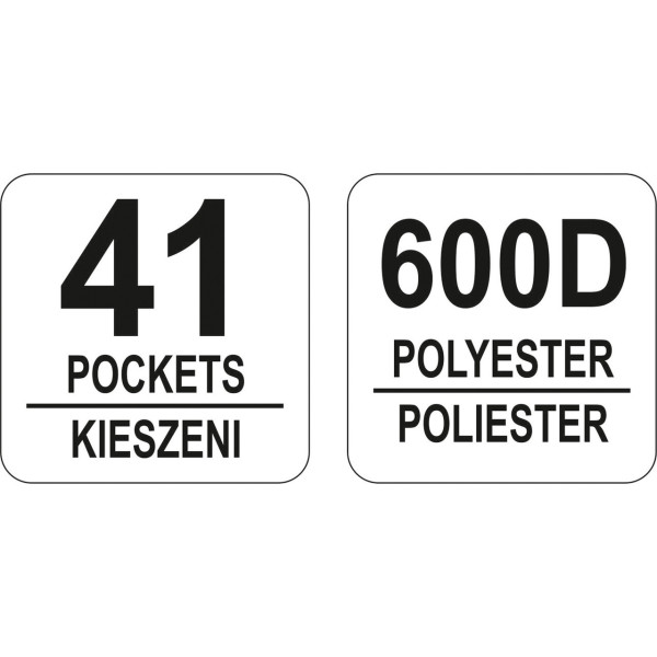 Сумка для інструментів 18" YATO 41 відділення з внутрішніми перегородками YT-74351