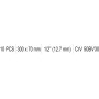 Вороток тип L 1/2" 300X70 мм YATO YT-12439