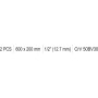 Вороток тип L 1/2" 600X200мм YATO YT-12445