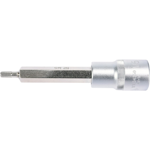 Головка торцевая 1/2" М5 - М17 длинная 100 мм с отверточной насадкой Spline YATO YT-04350