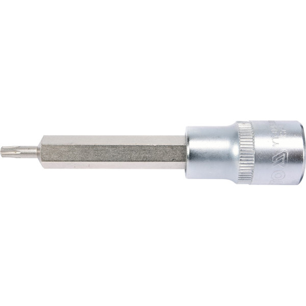 Головка торцевая 1/2" Т20 - Т70 длинная 100 мм с отверточной насадкой TORX YATO YT-04320