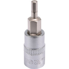 Головка торцевая 1/4" 3 - 8 мм 37мм со вставкой HEX YATO YT-04370