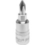 Головка торцевая 1/4" 37 мм с отверточной насадкой "Philips" РН1 YATO YT-04411